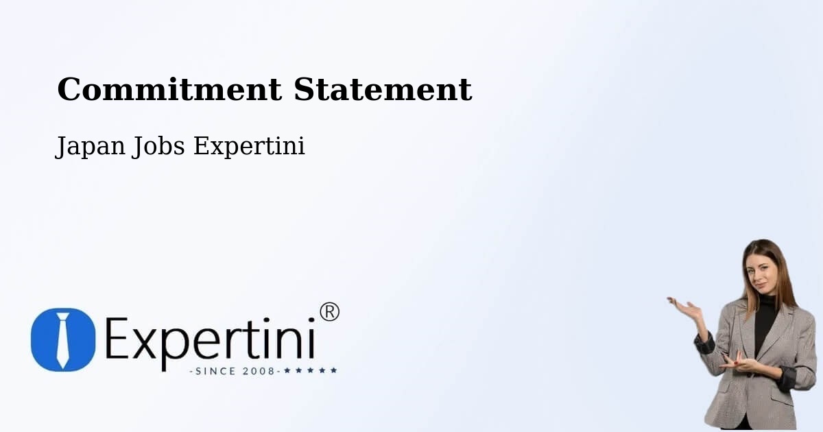 Corporate Commitment – Tonami Shi - Japan Jobs Expertini
